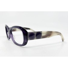 Vera Wang Eyeglass Frames Womens Purple Ismene Marble Rectangle 51-17-135