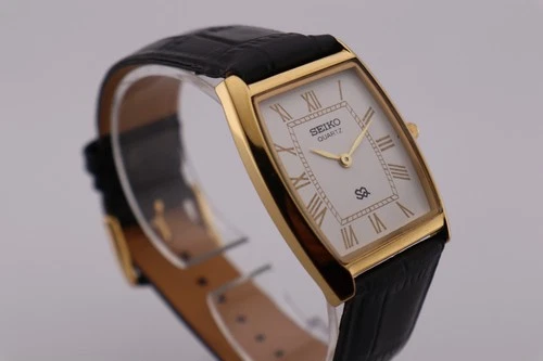 Vintage Seiko Slim Quartz Men's Wrist Watch - Comes With New Battery ,New Band