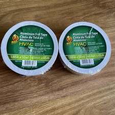 Lot of 2 Duck Brand Aluminum Foil Tape HVAC Metal Repair 1.88" x 50yds