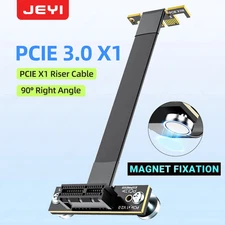 JEYI PCIe 4.0/3.0 X1 Magnetic Riser Cable for WiFi Card, M.2 Adapter, Sound Card