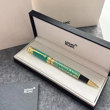 Limited Edition Montblanc Patron Of Art Joseph II Green totem Ballpoint Pen