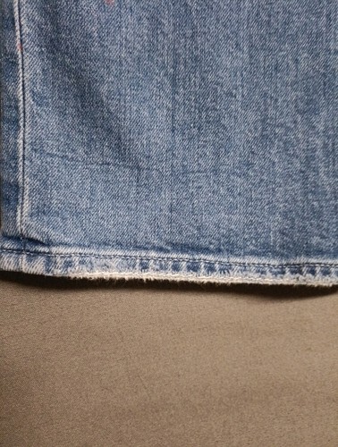 Paige Knockout Jeans Womens Princess 33 x 28.5 Medium Wash Straight Leg - Picture 10 of 17