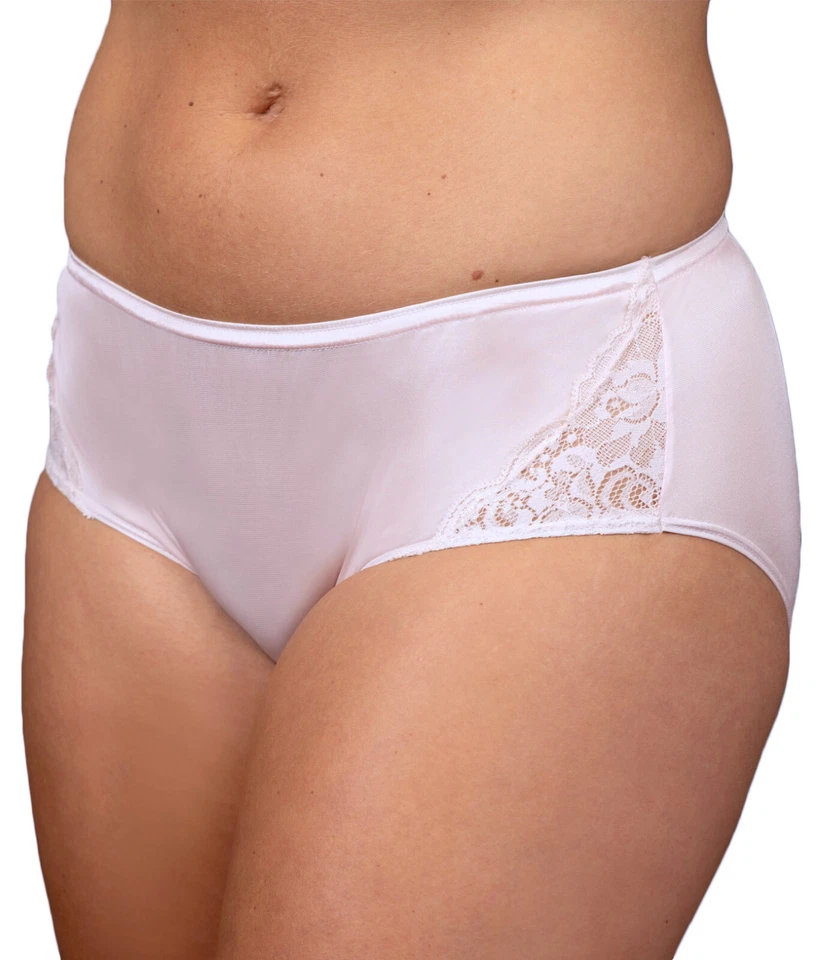 Shadowline Panty Mujer Ropa Interior Bragas Hipster Con Encaje Azul Marfil 11182 Foto 3 de 4