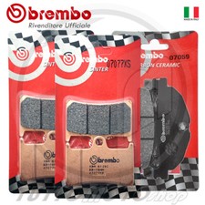KIT PASTIGLIE FRENO BREMBO YAMAHA T-MAX 500 ABS 2008-2012 ANTERIORI POSTERIORI