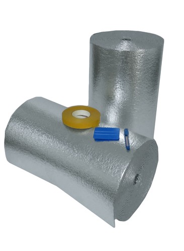Reflective Foam Core Insulation Garage Door Double Foil 21Inch X 9ft Roll R8