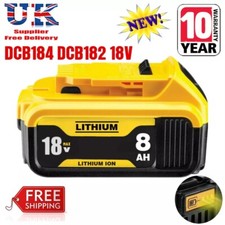 NEW 8.0Ah 18V Battery Li-Ion For Dewalt DCB184 Slide DCB182 DCB185 DCF885 DCD776
