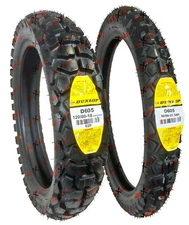 DUNLOP D605 90/90-21 120/80-18 Front Rear Tire Set Dual Sport Tires DOT