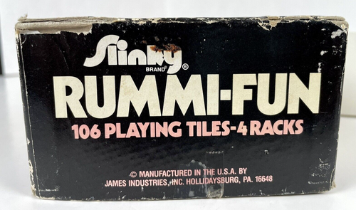 Slinky Brand RUMMI Vintage ~FUN GAME James Industries MADE IN USA Complete - Picture 5 of 6
