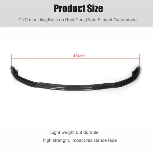 Fit For Tesla Model S Sedan 2012-2017 Carbon Fiber Front Bumper Lip Chin Spoiler - Picture 10 of 12