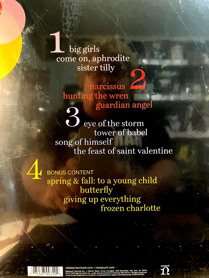 Natalie Merchant сохранить ваше мужество прозрачный золотой винил новый запечатанный 2lps - Изображение 2 из 4