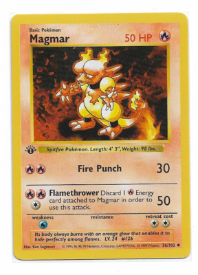 ポケモンカード Magmar 36/102 初版 Pokemon - Base Set 1st Edition - Magmar 36/102 | eBay