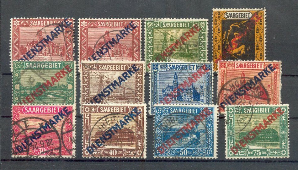 Saar service 1-11I+II set embossed 100EUR (72487)