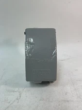 Taymac 1-gang rectangle metal weatherproof electrical box cover MKG4280SSB