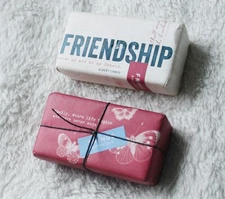 2 Soaps Friendship Fringe Artisanal Soap Triple Milled Made in USA