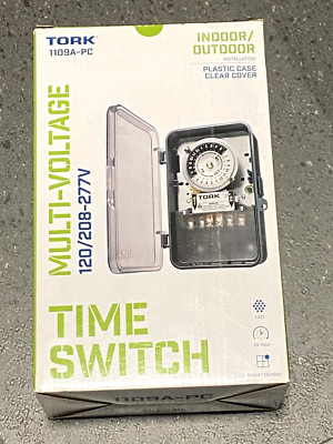 TORK 1109A-PC Indoor-Outdoor Time Switch 24 Hour Multi-Voltage 120/208-277V