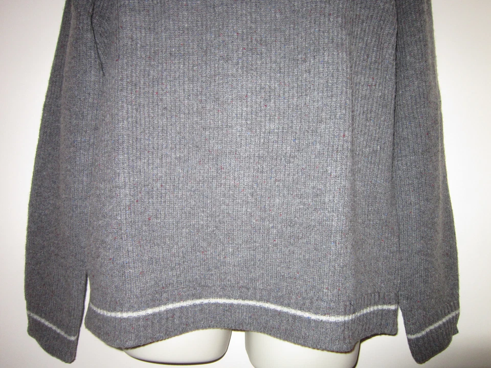 ROBERT GRAHAM ' ROSS ' Half Zip Sweater Classic Fit 100% Wool Sz XL $298 - Image 3 of 4