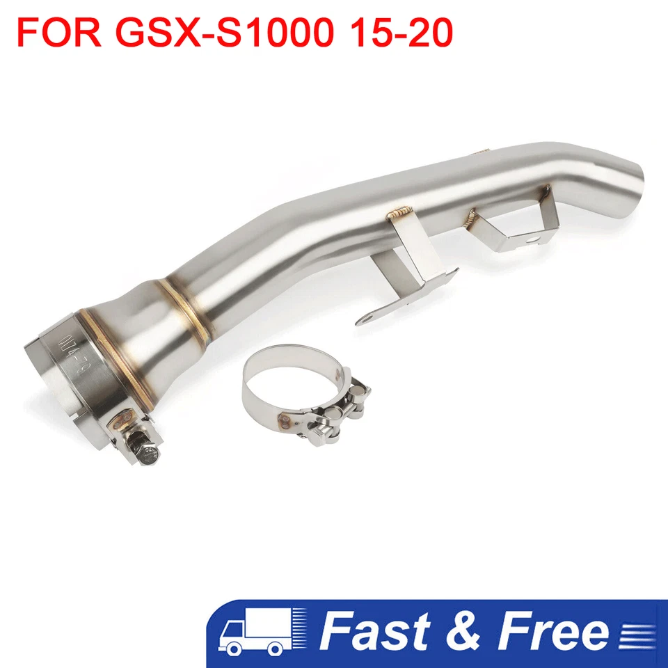 For Suzuki GSXS1000 GSX-S1000 2015-2020 Exhaust System Middle Link Pipe Slip On - Image 2 of 4