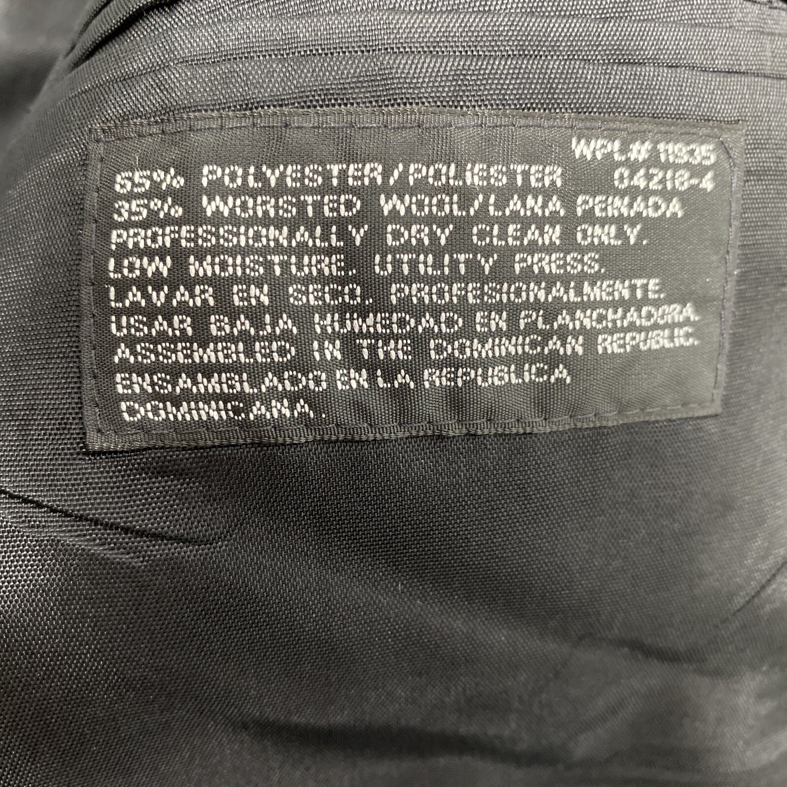 Towncraft Black Polyester Wool Two Button Blazer … - image 11