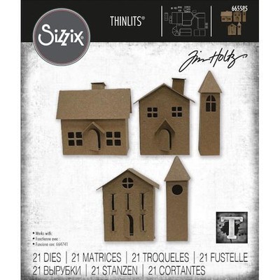 Sizzix Thinlits Stanzenset 21-teilig - Paper Village #2 665585