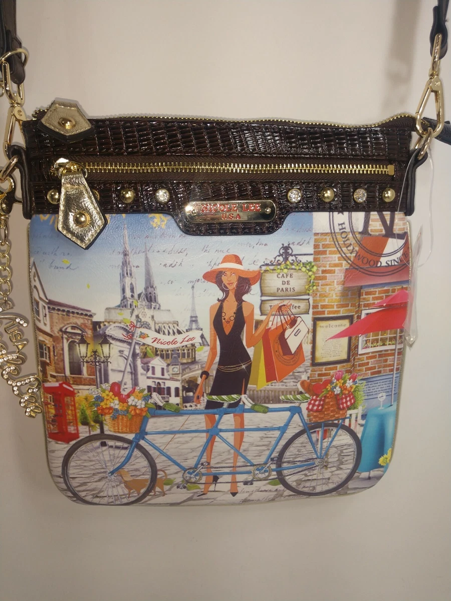 Nicole Lee USA Romance in Paris Crossbody Bags | eBay