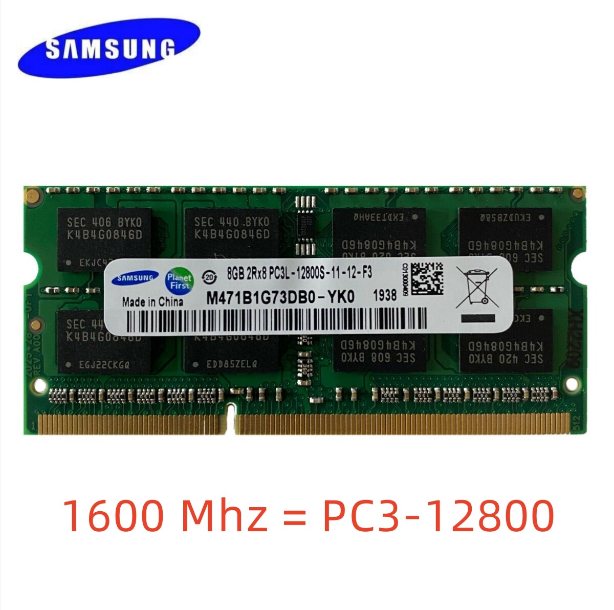 Samsung Ram Ddr3l 8gb Sodimm SAMSUNG 8GB DDR3L 1600 PC3-12800