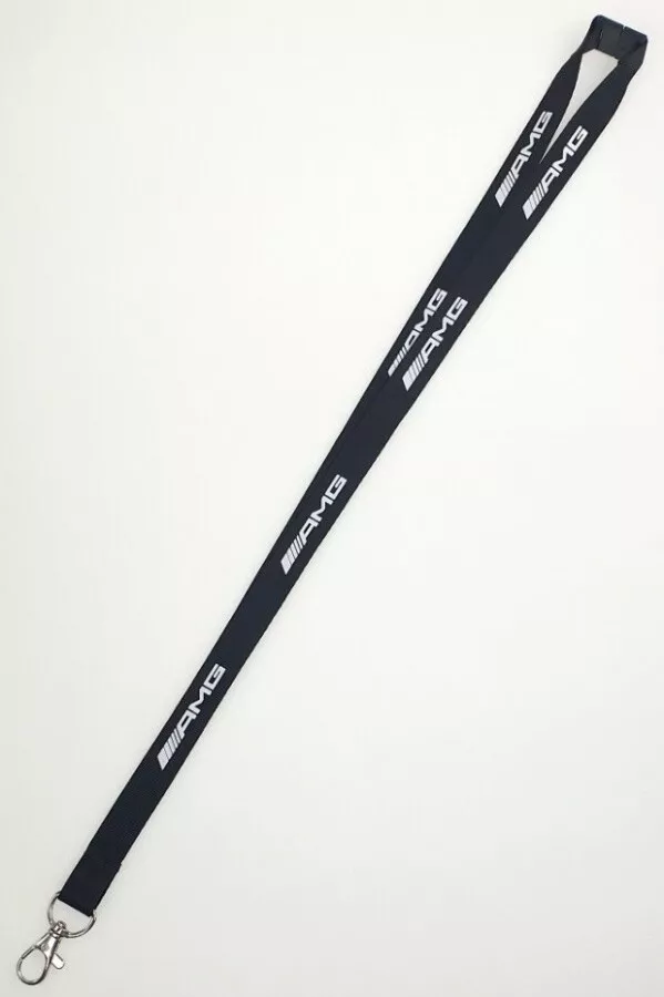 Original Mercedes-Benz AMG Schlüsselband Lanyard schwarz Nylon 