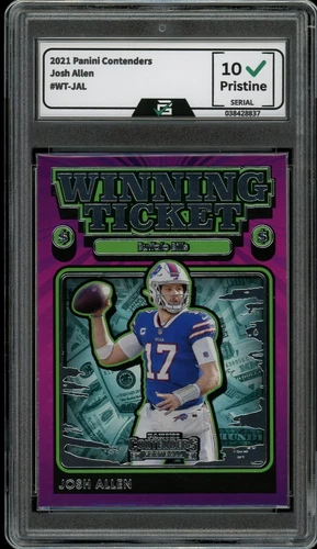 2021 Panini Contenders #WT-JAL Josh Allen GRADED 10 Gem Mint Buffalo Bills