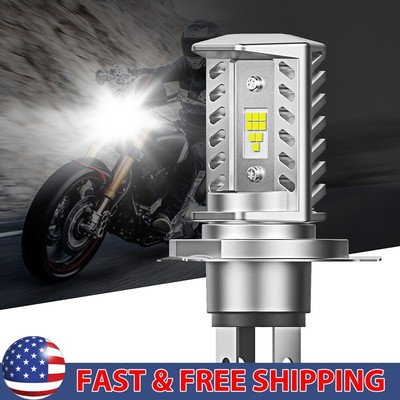 H4 LED Auto Motorcycle Bulb Headlight Hi/Lo Beam Motor White High Power A2A 2/4X