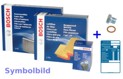 BOSCH Filtersatz Öl,Luft,Innenraum AKTIVKOHLE für VOLVO C30 C70 II S40 II V50