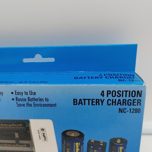 Ge Sanyo 4 Position Battery Charger NC-1280 OmniCharger New - Picture 3 of 14