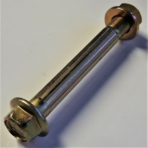Perno de brida hexagonal M12-1,25 x 95 mm hilo fino chapado en zinc amarillo, cantidad de 2 - Imagen 2 de 4