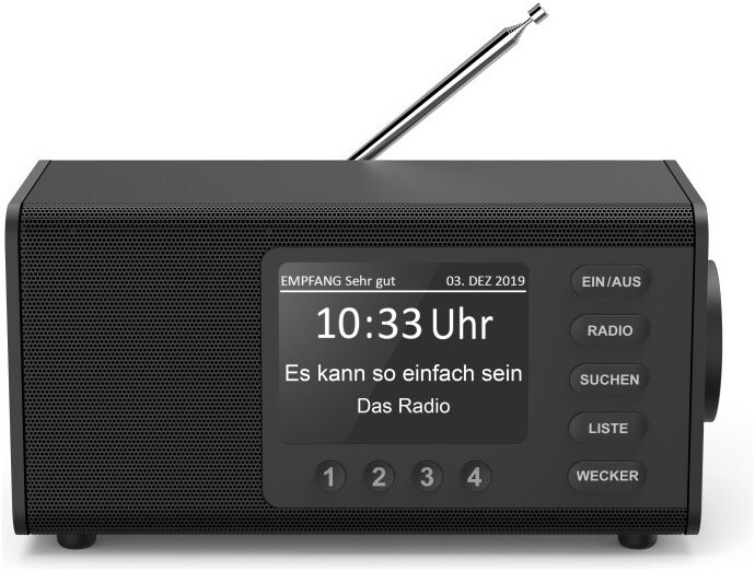 Hama Dr1000de Dab+ Einfache Bedienung - Deutsche Beschriftung -