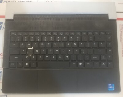 DELL ALIENWARE X14 R1 US ENGLISH KEYBOARD PALMREST TOUCHPAD BLACK 52P24 READ