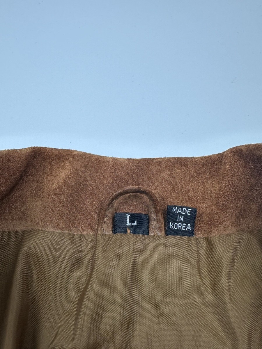 brown vintage フリンジジャケット Vintage-70s-Men-Sheepskin-