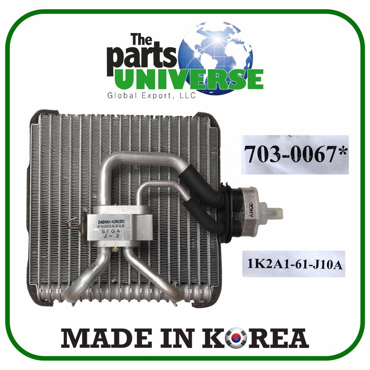 メンテナンス kita-casa A/C Evaporator Core Front HCC 1K2A1-61-J10A fits 98-01 Kia Sephia
