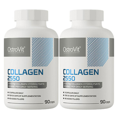 COLLAGEN - 90-180 Caps- 2550mg -Healthy beautiful appearance, bones, nails, hair