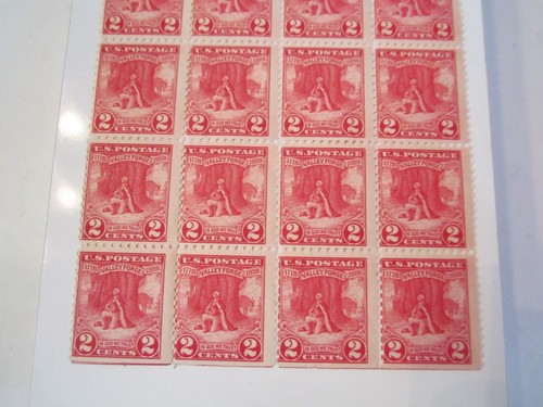 1928 U.S. STAMP SCOTT #645 TWO CENT PARTIAL STAMP SHEET OF 20 STAMPS - OFC-D - Picture 3 of 4
