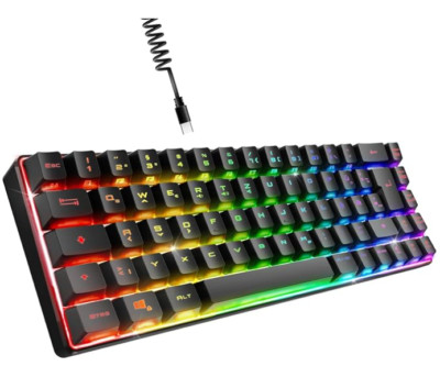 K208 Kompakte TKL-Kabelgebundene Tastatur (DE-QWERTZ) Gaming Tastatur