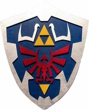 Link's Hylian Shield  17"  Legend of Zelda  Handmade Wooden Costume Replica