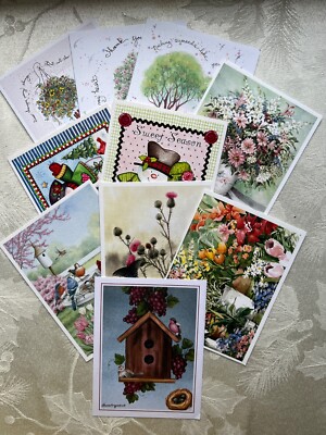 J Walkman & D Morgan & D Bryan Illustrators  Greeting Cards Lot of 11 Cards