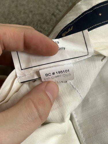 JOSEPH & FEISS Lined Pleated Dress Pants Mens 38 Reg Beige Khaki 100% Wool - Picture 10 of 18
