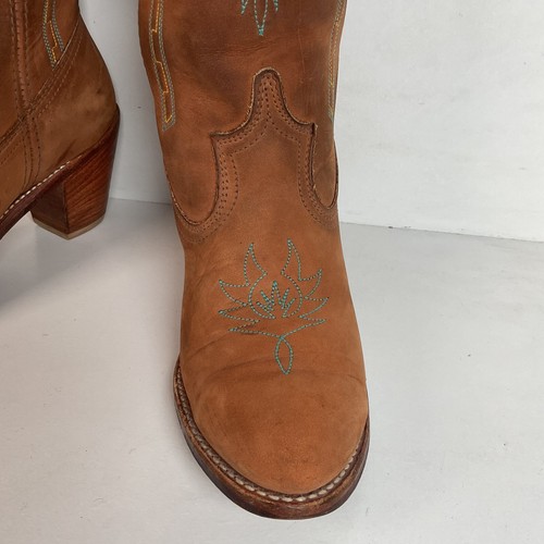 Vintage Dingo Acme Dream Catcher Cowgirl Boots 8 M USA Made Distressed - Picture 12 of 21