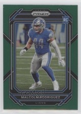 2022 Panini Prizm Rookies Green Prizm Malcolm Rodriguez #350 2l4