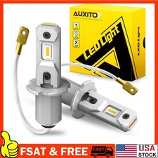 Auxito H3 Led Fog Light Bulbs Daytime Running Light Golden Yellow Foglight 24x