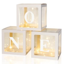 3 Pcs Balloon Decorations First Decorations with Letters Shower Party Supplie...