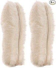 2 Pair Pure Sheepskin Luxury Insoles Sheepskin Lambswool Blended Shoe Insoles