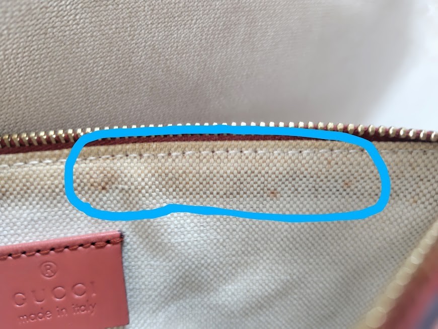 Gucci Pouch Purse  Leather Pinkorange Authentic T0386 thumbnail 22