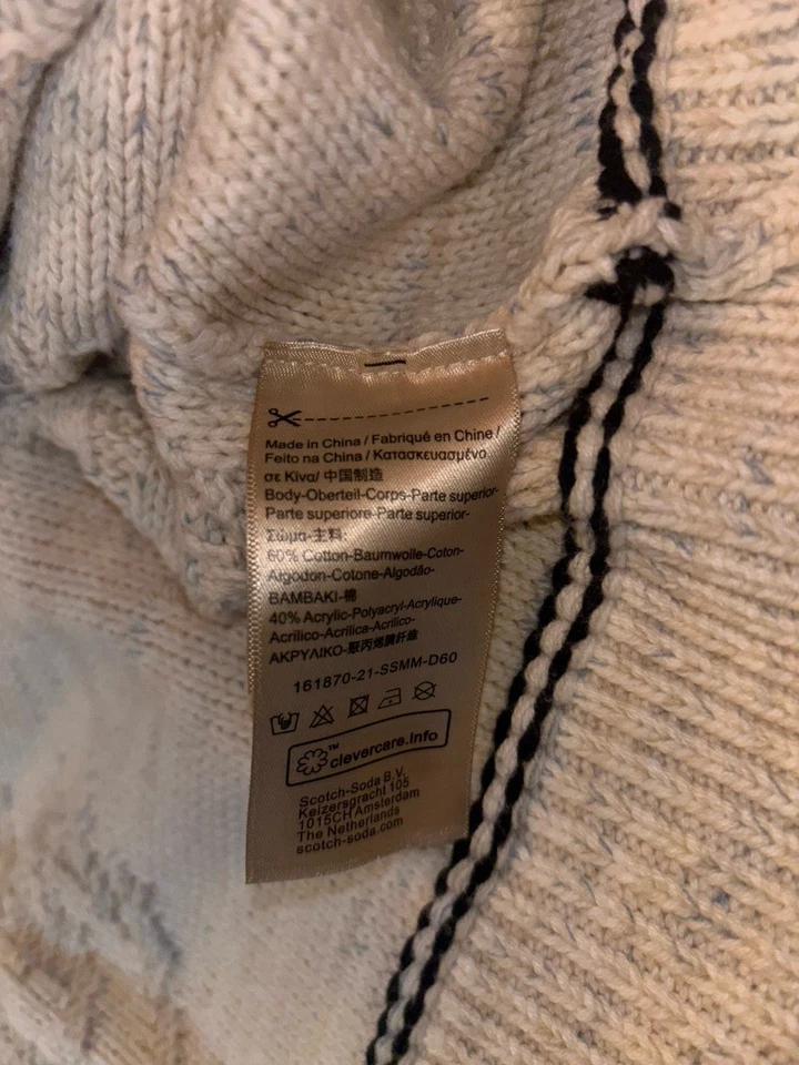 Cárdigan de gran tamaño con puntada texturizada Scotch & Soda - Para hombre M Foto 4 de 4