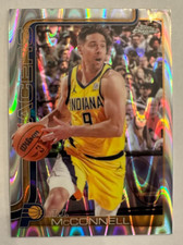 2025-26 Topps Chrome TJ MCCONNELL Raywave Refractor card PACERS