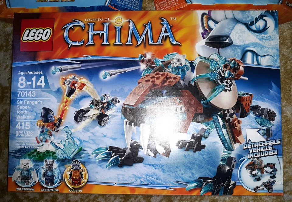 LEGO CHIMA 70143 Sir Fangar's Sabre-Tooth Walker + Speedorz 70155 & 70156  NEW!! - Image 2 of 4